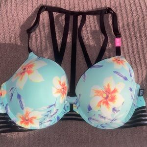 PINK Victoria secret floral Push-up Bra